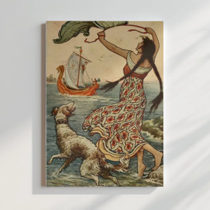 Vintag Illustration Frank C. Pape Poster