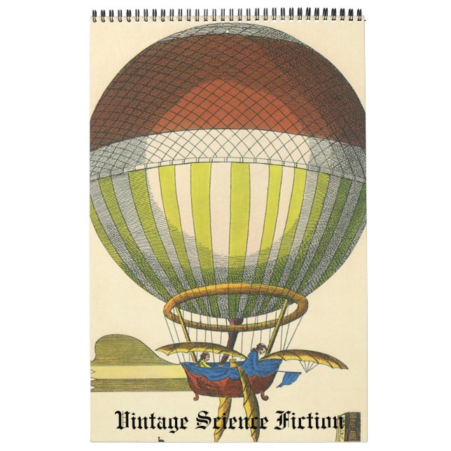 Vintag Illustration Science Fiction Futuristic Kalender (Titelbild)