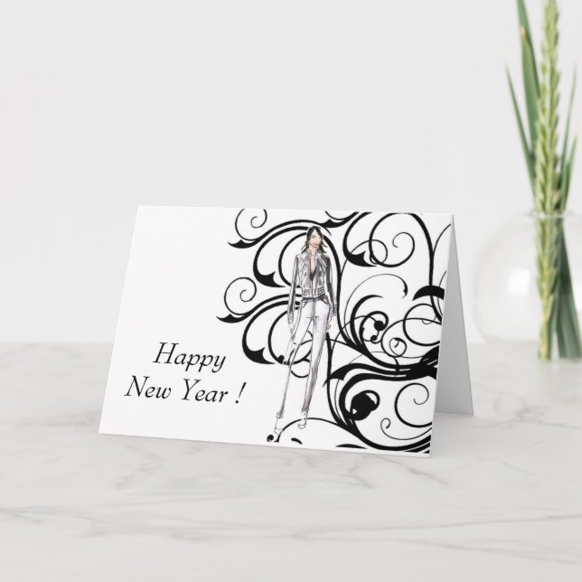 Vintag in stilvoller Karte (Vorderseite)