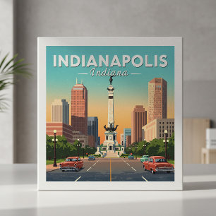 Vintag Indianapolis Indiana Fliese