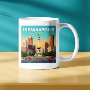 Vintag Indianapolis Indiana Kaffeetasse