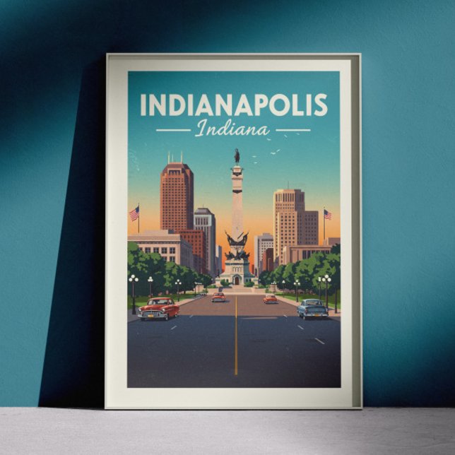 Vintag Indianapolis Indiana Poster (Von Creator hochgeladen)