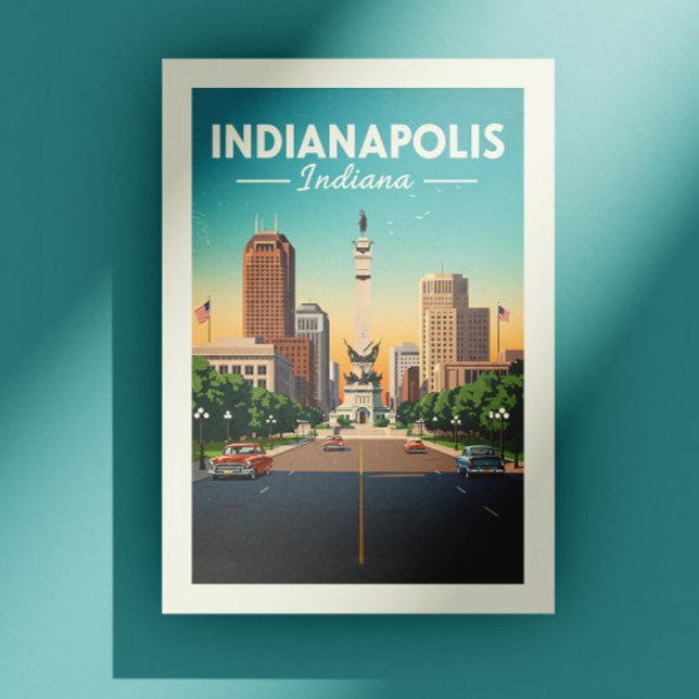 Vintag Indianapolis Indiana Postkarte (Von Creator hochgeladen)
