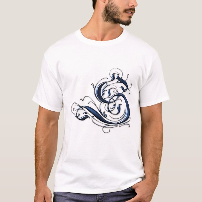 Vintag Initial S T-Shirt (Vorderseite)