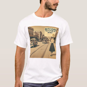 Vintag inspiriert Bitcoin-BTC-Krypto T-Shirt