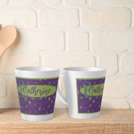 Vintag Inspiriert Elegante Lila Latte-Tasse Milchtasse