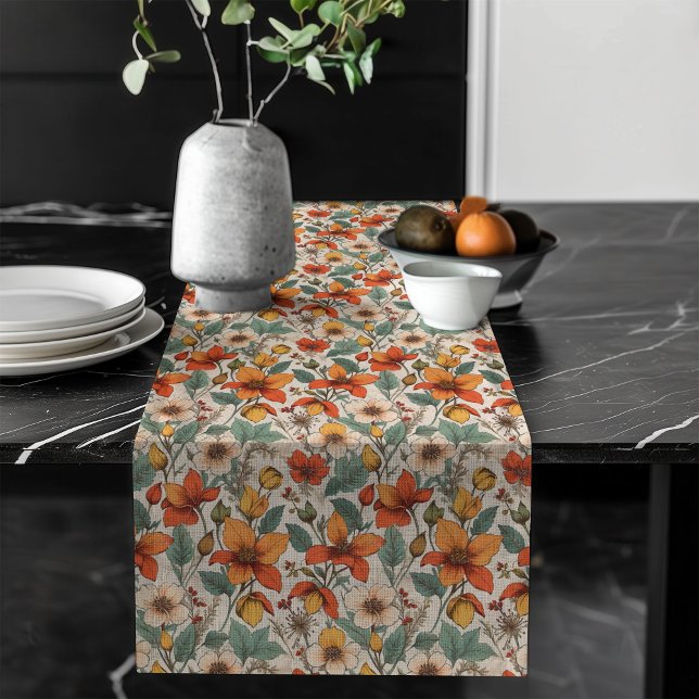 Vintag Inspiriert Fall Floral Tischläufer Klassike (Vintage-Inspired Fall Floral Table Runner Classic)