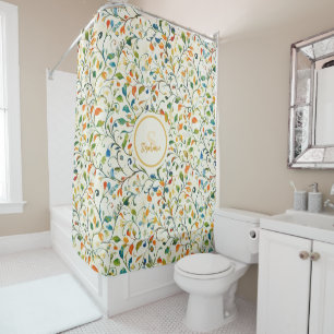 Vintag Inspiriert Paisley Leaf Muster (2) Duschvorhang