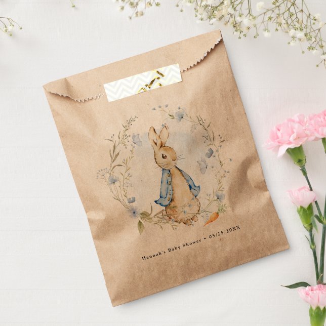 Vintag inspiriert Peter Rabbit Blue Geschenktütchen (Versiegelt)