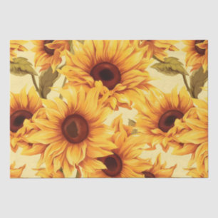 Vintag Inspiriert Sonnenblumen Seidenpapier