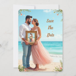 Vintag Inspiriert Strand Save the Date