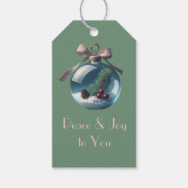 Vintag Inspiriert Weihnachtsfeiertage Geschenkanhänger