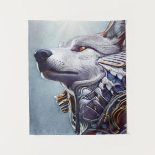 Vintag Inspiriert Wolf Head Art - Nostalgisch Wandteppich