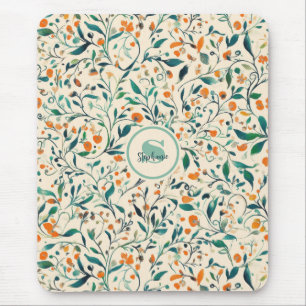 Vintag-Inspiriertes Paisley Leaf-Muster (3) Mousepad