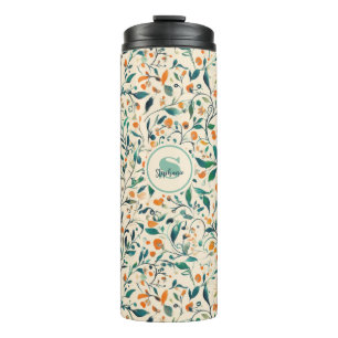 Vintag-Inspiriertes Paisley Leaf-Muster (3) Thermosbecher