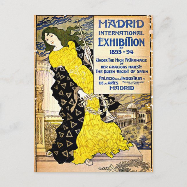 Vintag: Internationale Messe Madrid, 1893-1994 Postkarte (Vorderseite)
