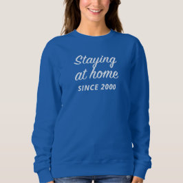 Vintag Introvert Blue Sweatshirt