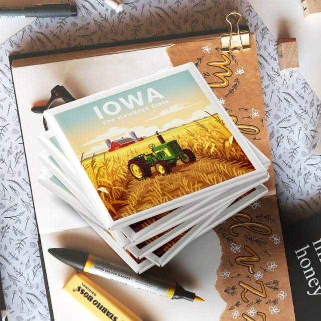 Vintag Iowa Magnet (Von Creator hochgeladen)