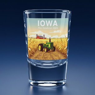 Vintag Iowa Schnapsglas