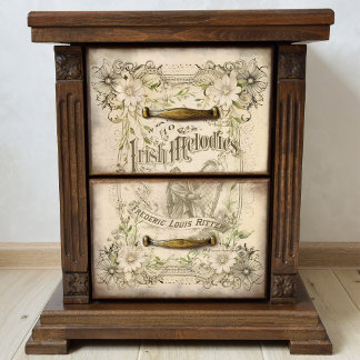 Vintag Irish Melodies Music Ephemera Decoupage Seidenpapier