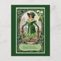 Vintag Irish Women St. Patrick's Day Green