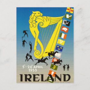 Vintag Irland - Postkarte