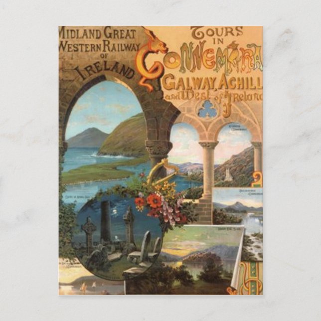 Vintag Irland - Postkarte (Vorderseite)