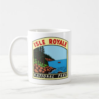 Vintag Isle Royal Nation Park Michigan Kaffeetasse
