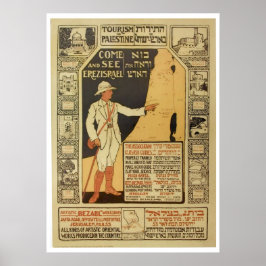 Vintag Israel Palästina Reiseplakat Poster