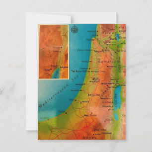 Vintag Israel Postkarte