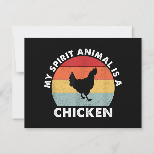 Vintag ist mein Geiststier ein Huhn (Vorderseite)