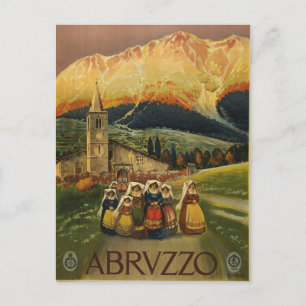 Vintag Italien Reiseplakat Postkarte