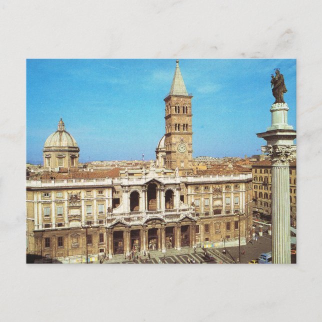 Vintag Italien, Rom, S. Maria Maggiore Postkarte (Vorderseite)