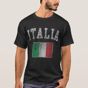 Vintag Italienische Flagge Italien Männer Frauen K T-Shirt