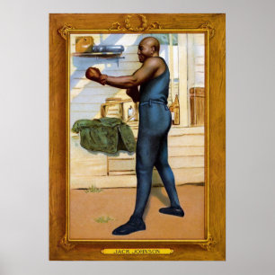 Vintag Jack Johnson Card Poster