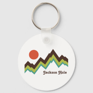 Vintag Jackson Hole Schlüsselanhänger