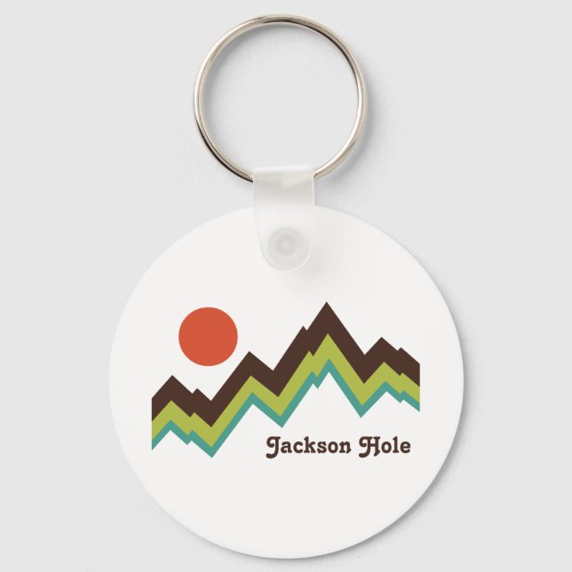 Vintag Jackson Hole Schlüsselanhänger (Vorderseite)