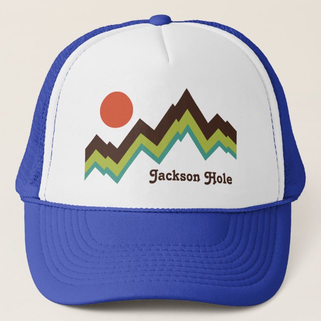Vintag Jackson Hole Truckerkappe (Vorderseite)