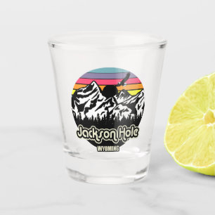 Vintag Jackson Hole Wyoming Schnapsglas