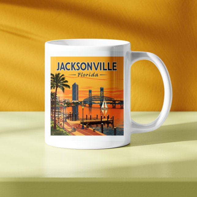 Vintag Jacksonville Florida Kaffeetasse (Von Creator hochgeladen)