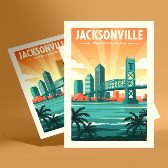 Vintag Jacksonville Postkarte (Von Creator hochgeladen)