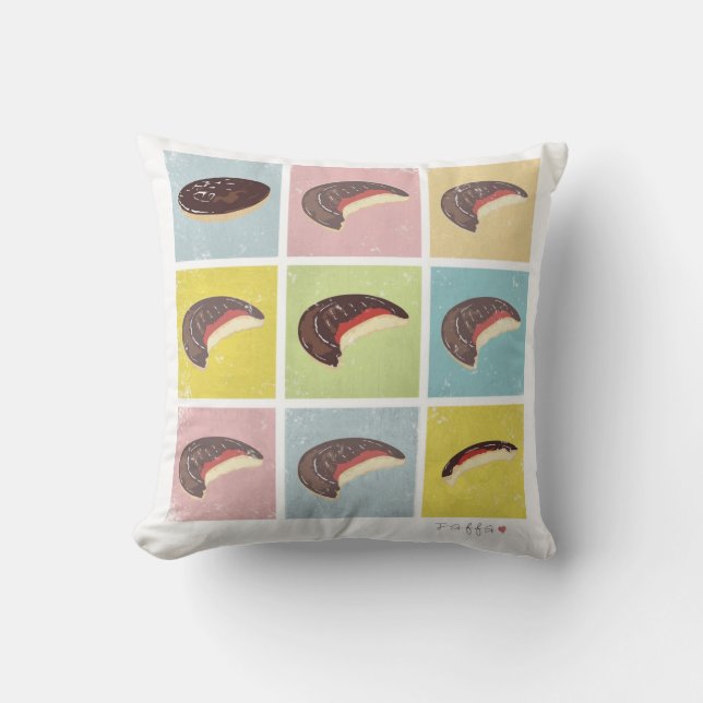Vintag Jaffa Cakes Pillow Kissen (Vorderseite)
