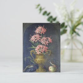 Vintag Jakob Bogdani Eine Vase der Blume Postkarte