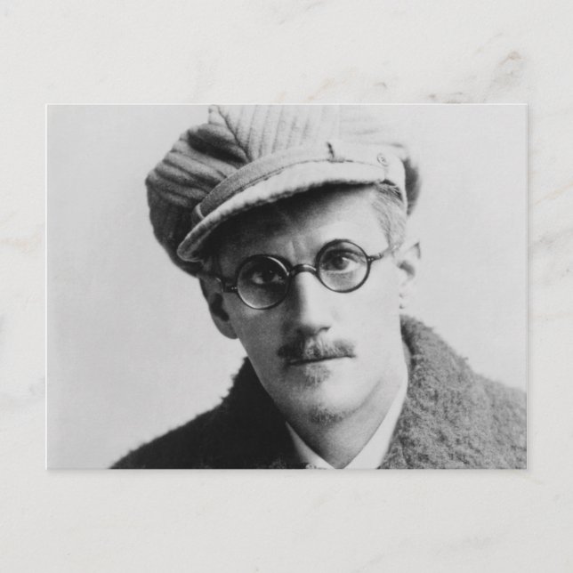 Vintag James Joyce Portrait Postkarte (Vorderseite)
