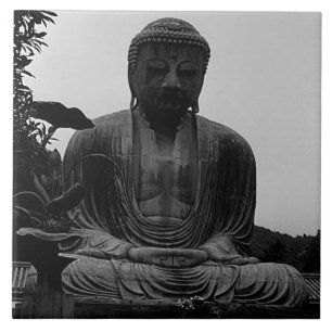 Vintag Japan Kamakura Great Buddha Magnet Fliese