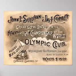 Vintag Jeffries vs. Sharkey Poster
