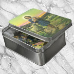 Vintag Jesus Christus der Hirte mit Baby Lamb Puzzle<br><div class="desc">Vintage Darstellung religiöser Christentum Ostern Urlaub Design mit einem jungen Hirten,  der ein Baby Lamm hält und über seine Herde von Schafen beobachten. In Christlicher Symbolik ist Christus das Lamm Gottes.</div>