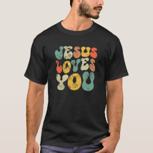 Vintag Jesus Lieben Sie Jesus Christlich Männer Fr T-Shirt