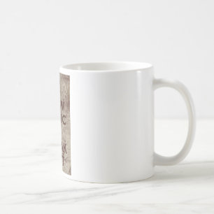 Vintag jetzt versetzen Sie in Panik u. flippen Sie Kaffeetasse