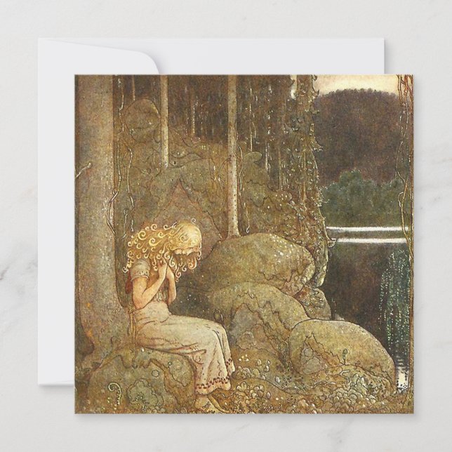 Vintag John Bauer Fairy Tale Illustration (Vorderseite)